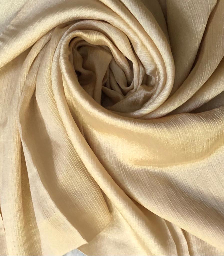 Crinkle Silk -Light Gold