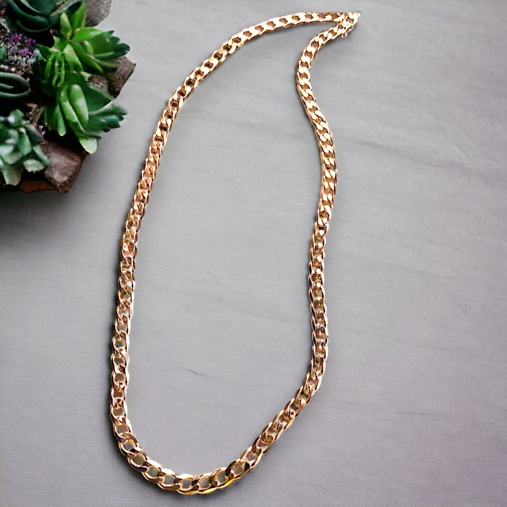 Linked Necklace Golden Elegance