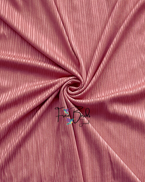 Blush Striped Ribbed Jersey