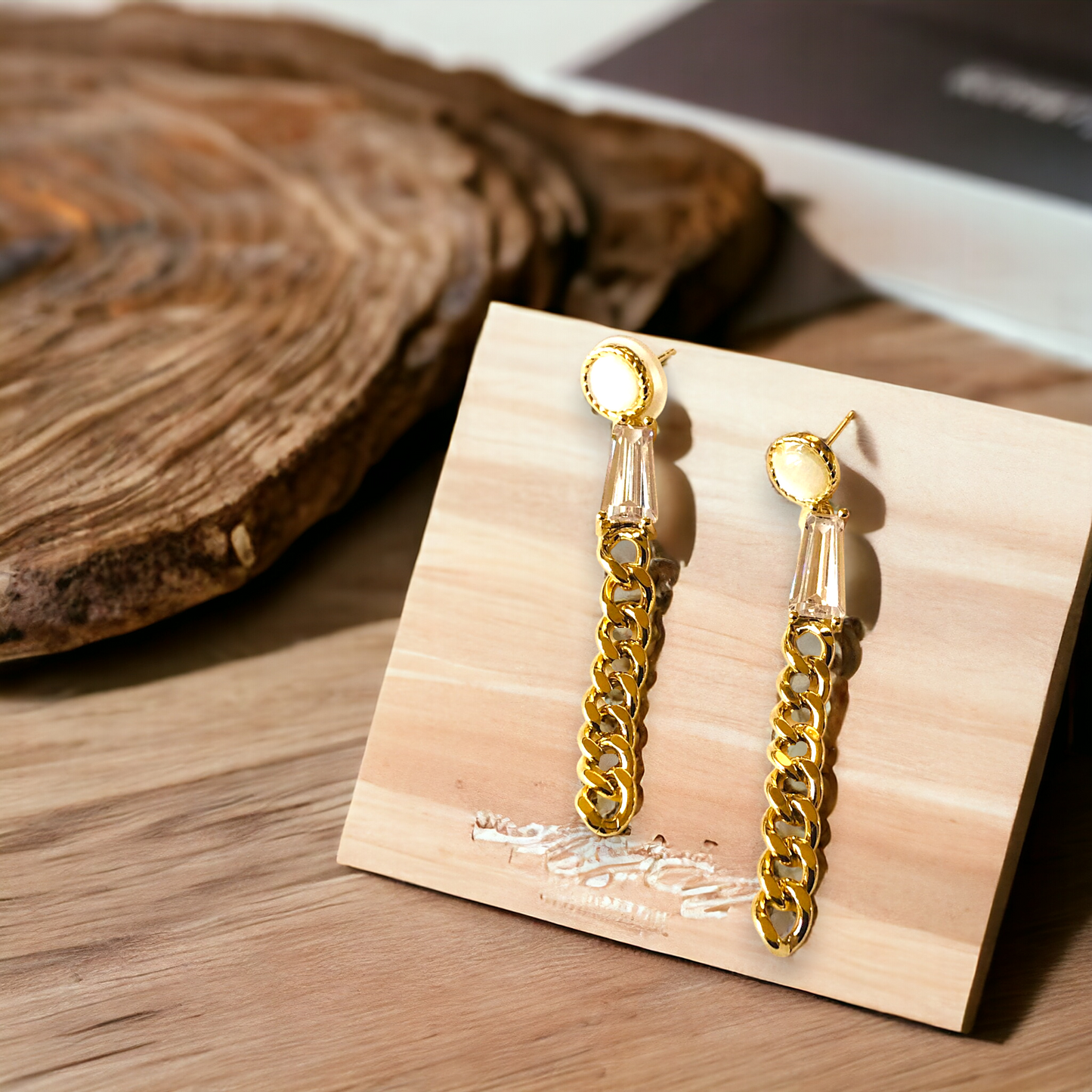 Gold Droplets Earrings