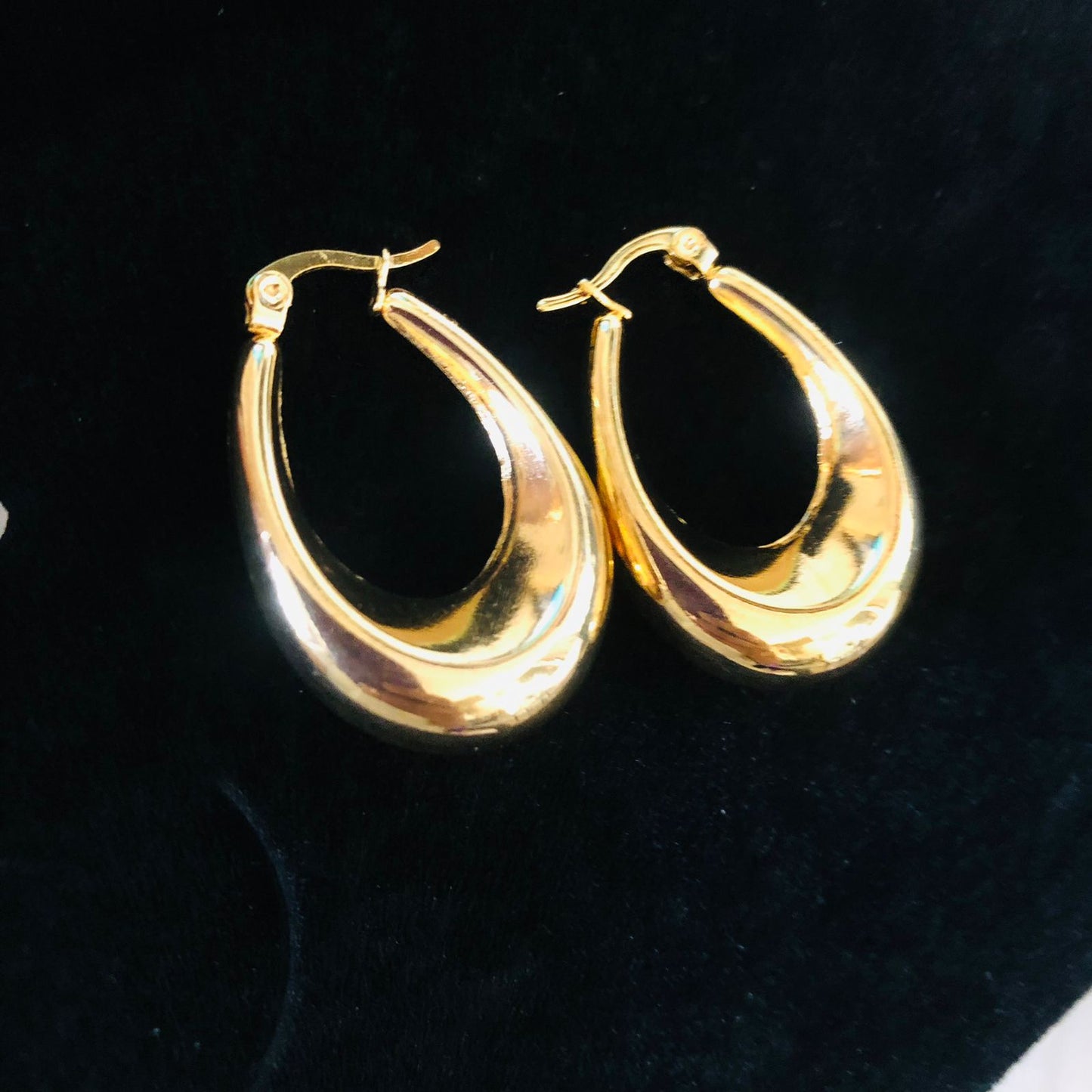 Gold Halo Hoops