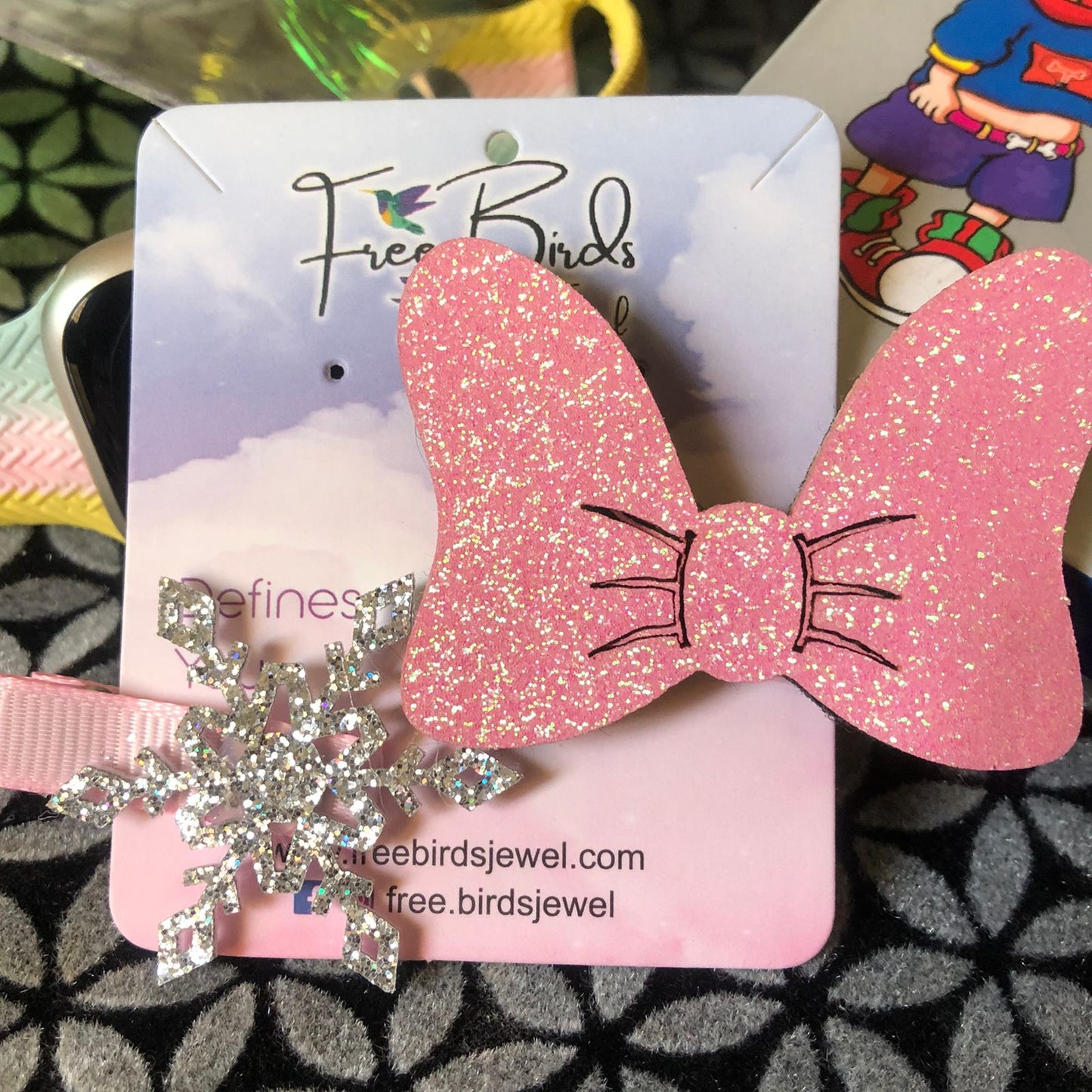 Sweet Pink Flutter Clips