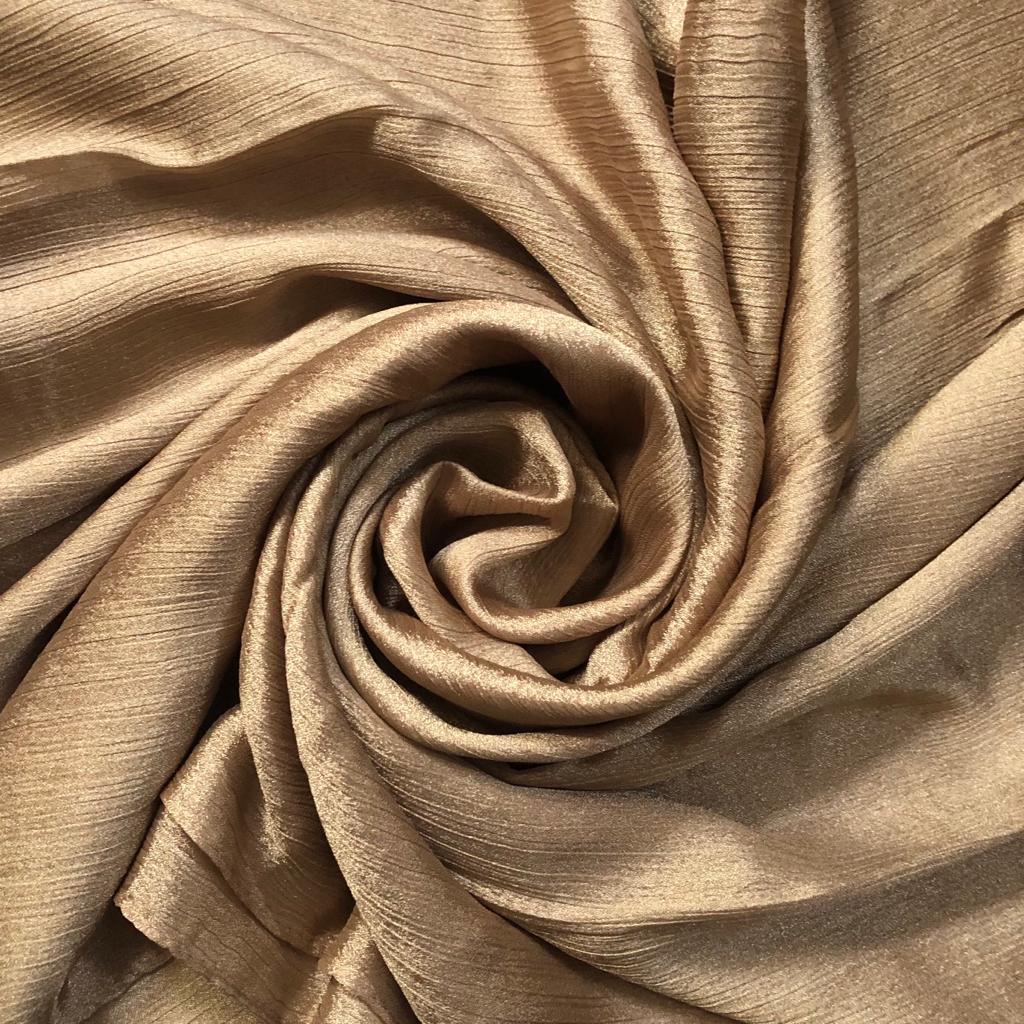 Crinkle Silk -Copper Gold