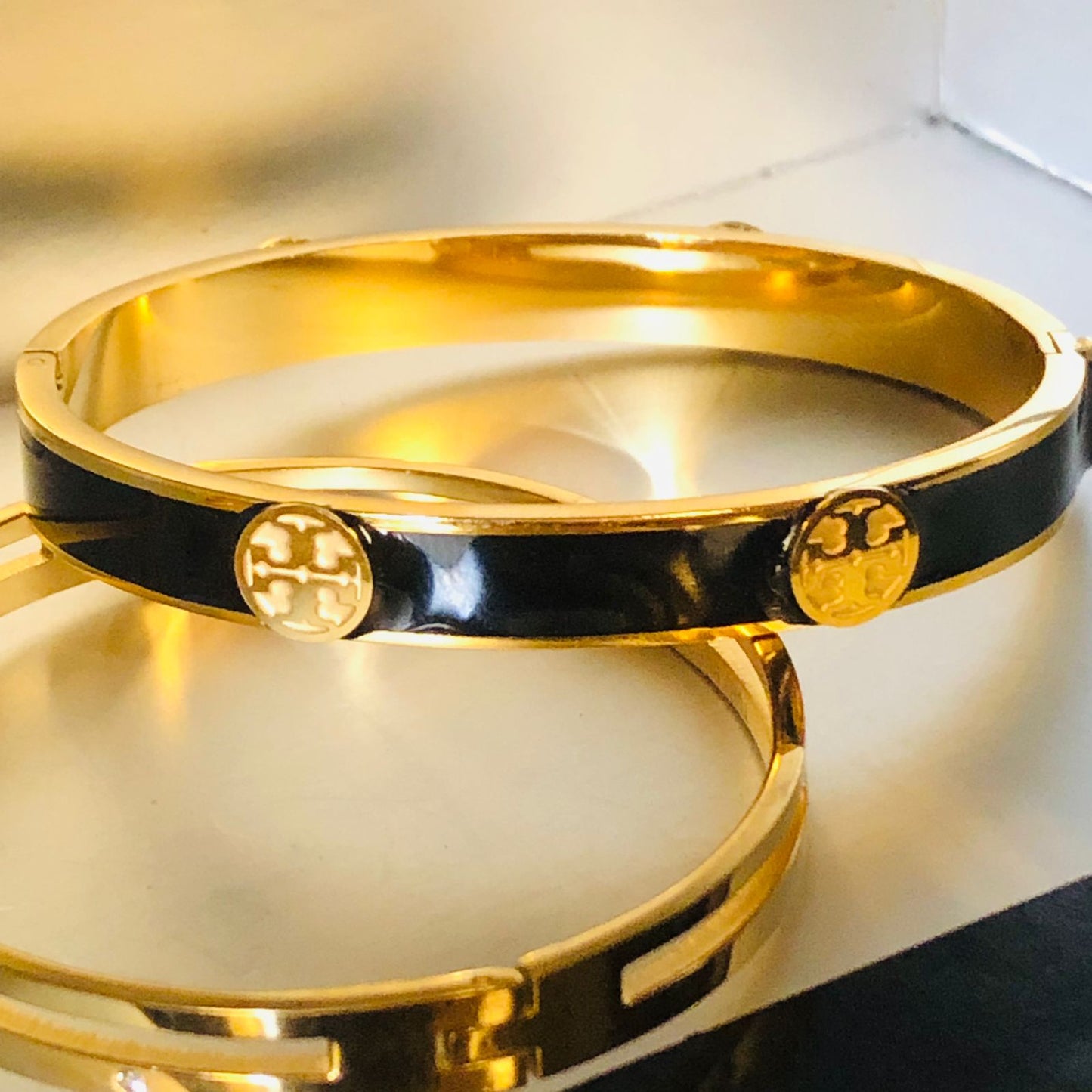 Tory Black Gold Band