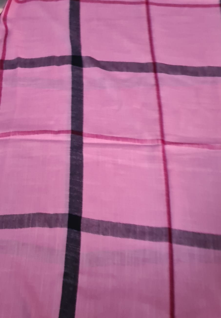 Pink Whisper-Checkered Stoles