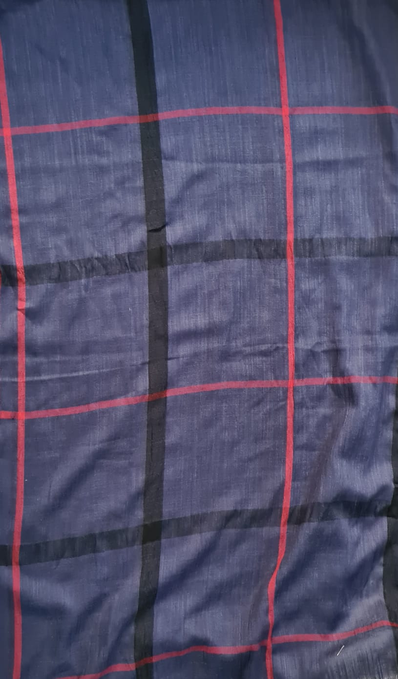 Deep Blue -Checkered Stoles