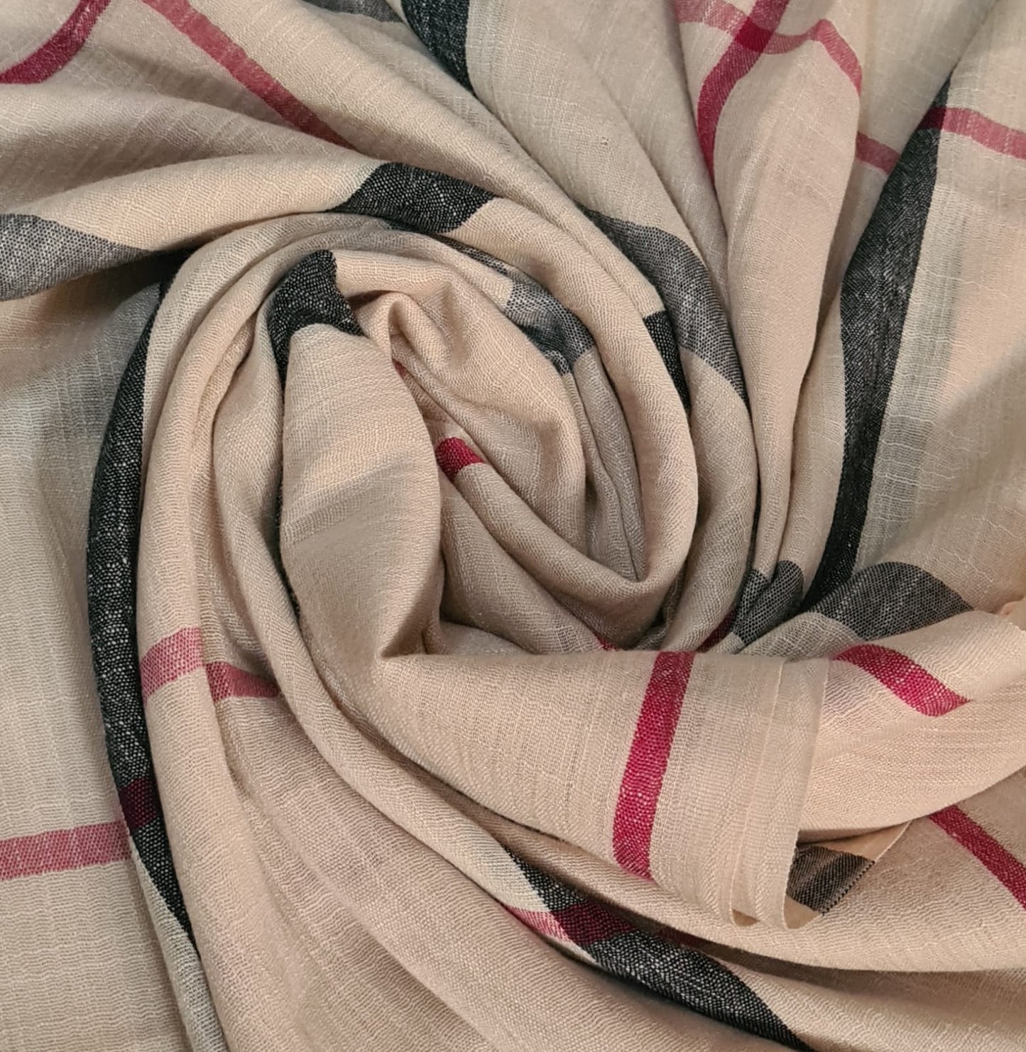 Beige Chessboard -Checkered Stoles