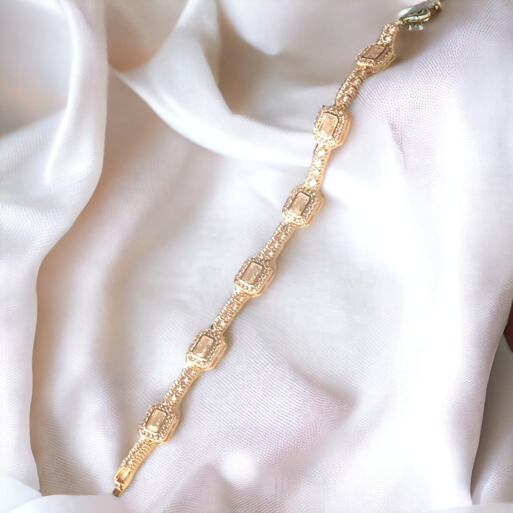 Opulent Champagne Elegance Bracelet