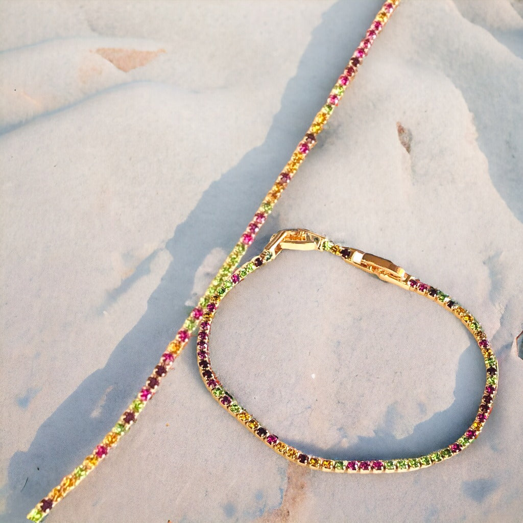 Dazzling Gold Spectrum Bracelet