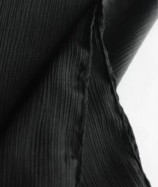Crinkle Silk -Black
