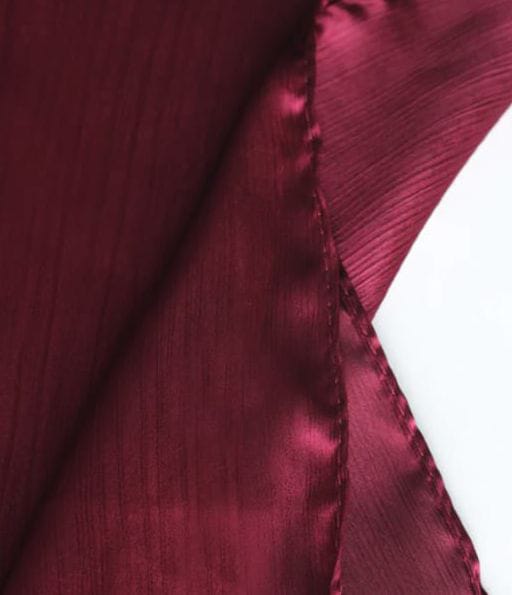 Crinkle Silk -Maroon