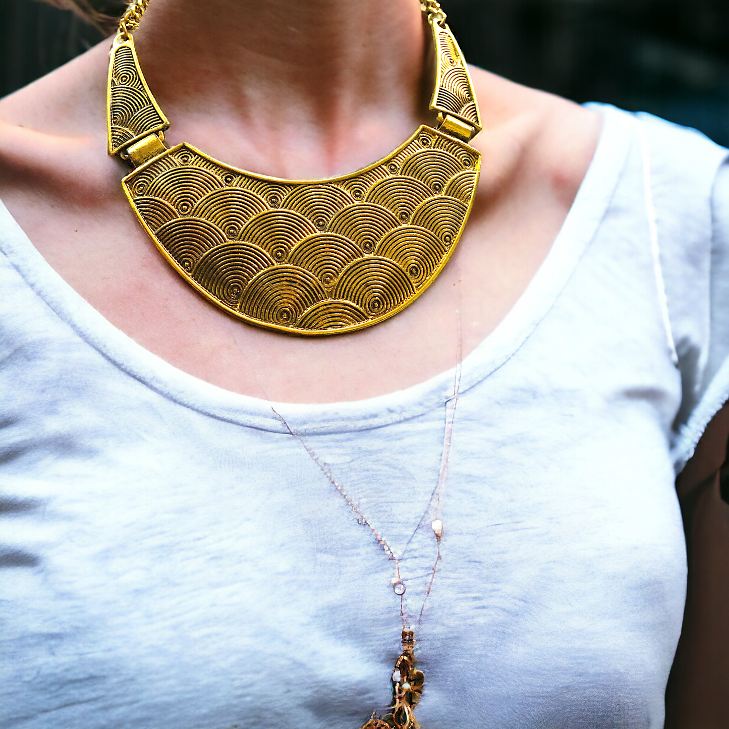 Egyptian Vintage Necklace Pendant Sets