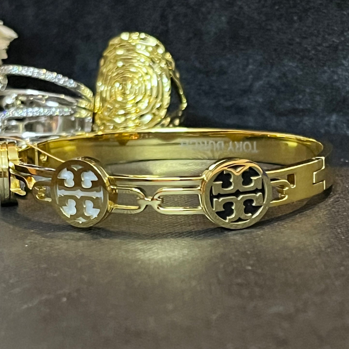 In Black and White Red Tory Style Lock Signature Band