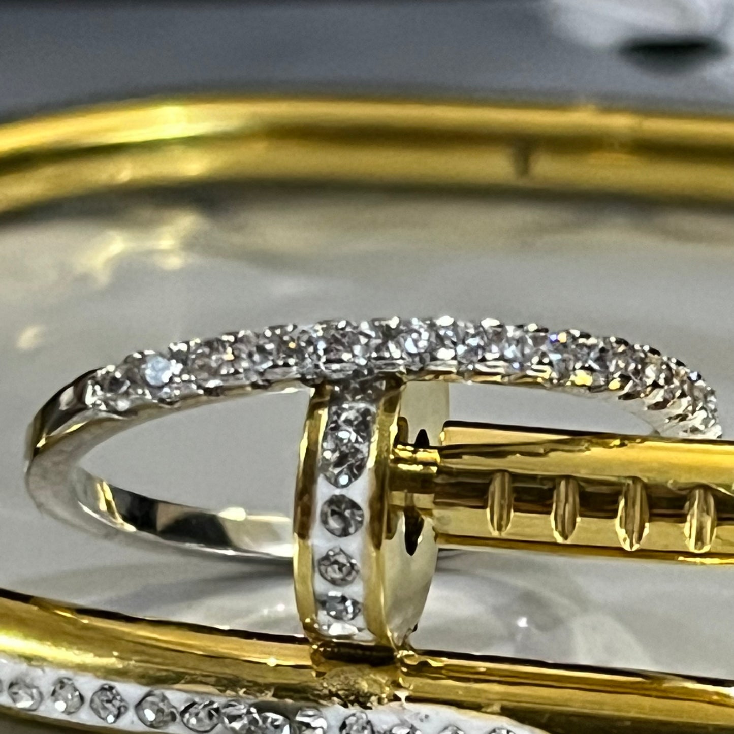 Minimal Diamond Style Zircon Band