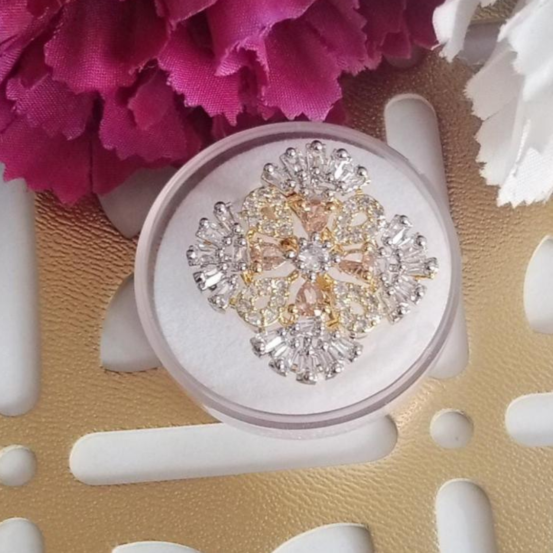 Times Square Gold Champagne Ring