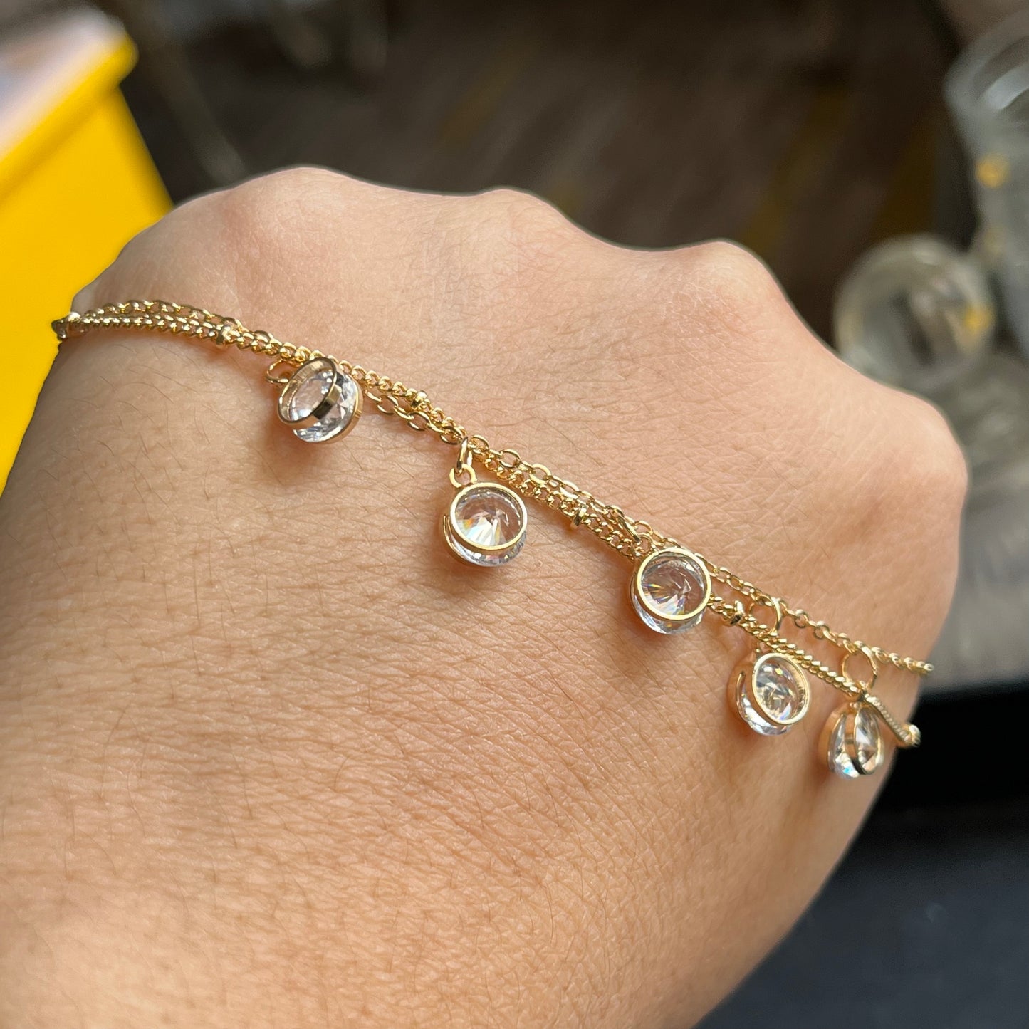 Dangling Crystal Bracelet