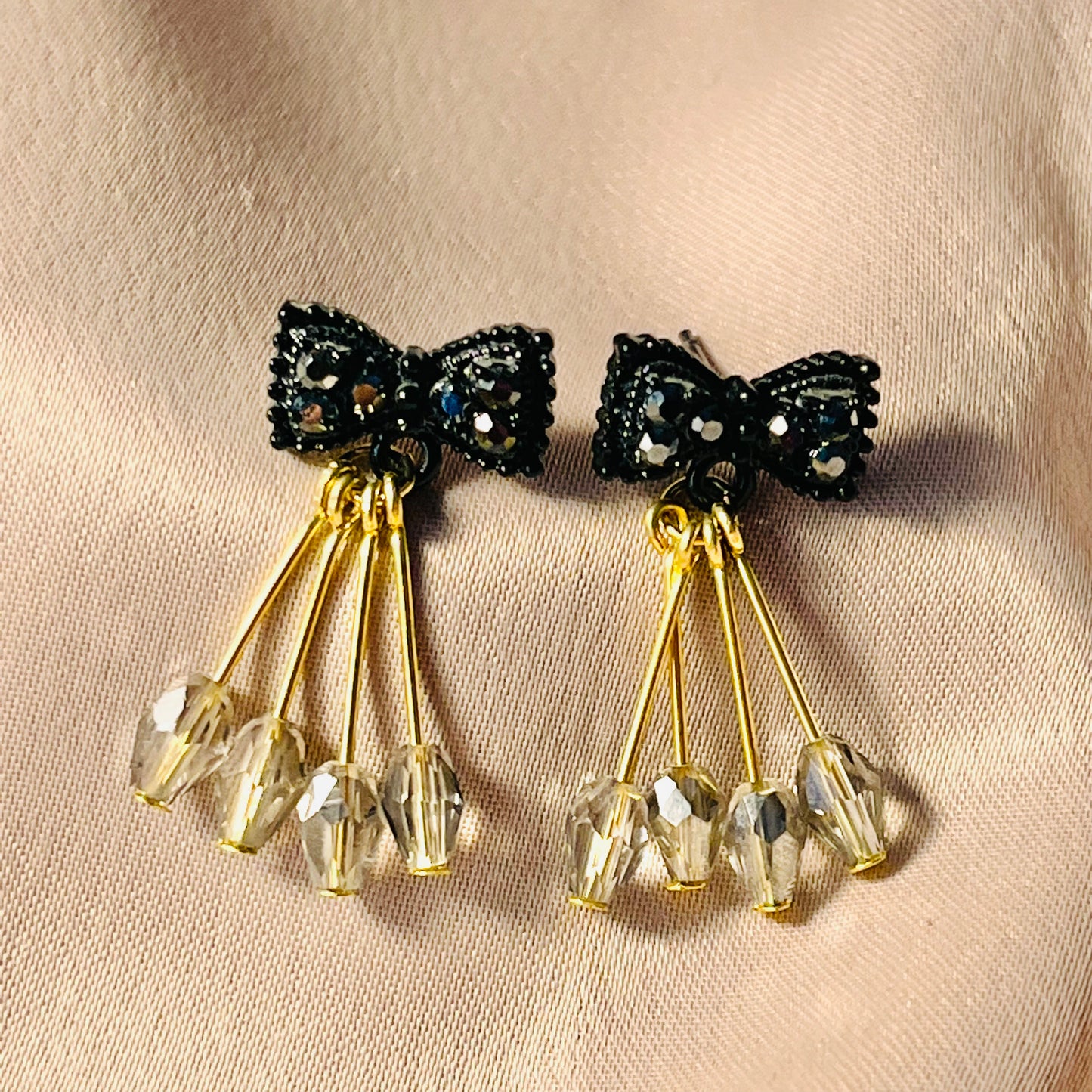 Black Bow Fancy Tops