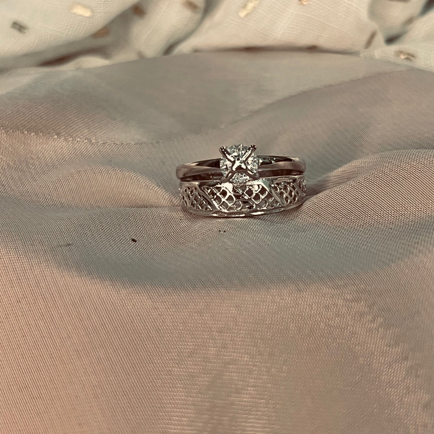 Cross Roads Silver Ring