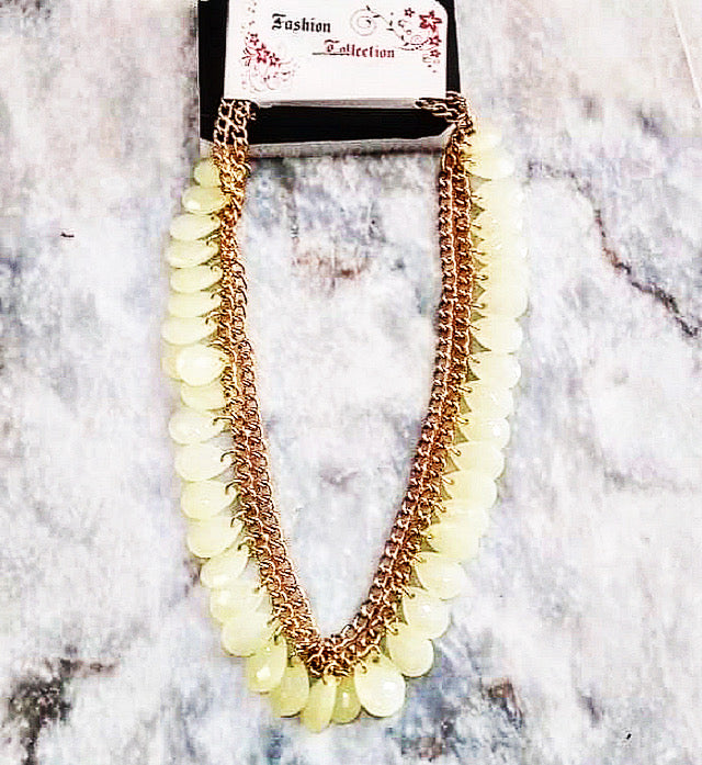 Dim Sunlight Beaded Necklace