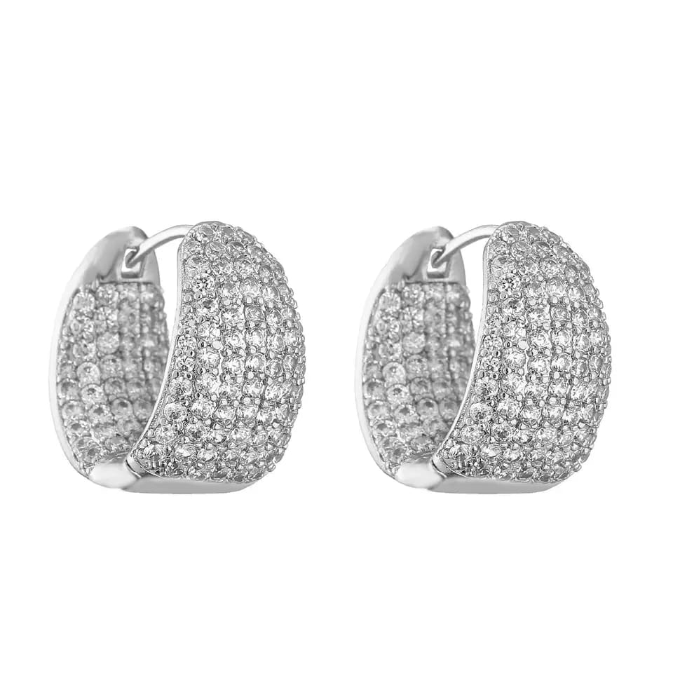 Zircoin Bells Netted  Silver