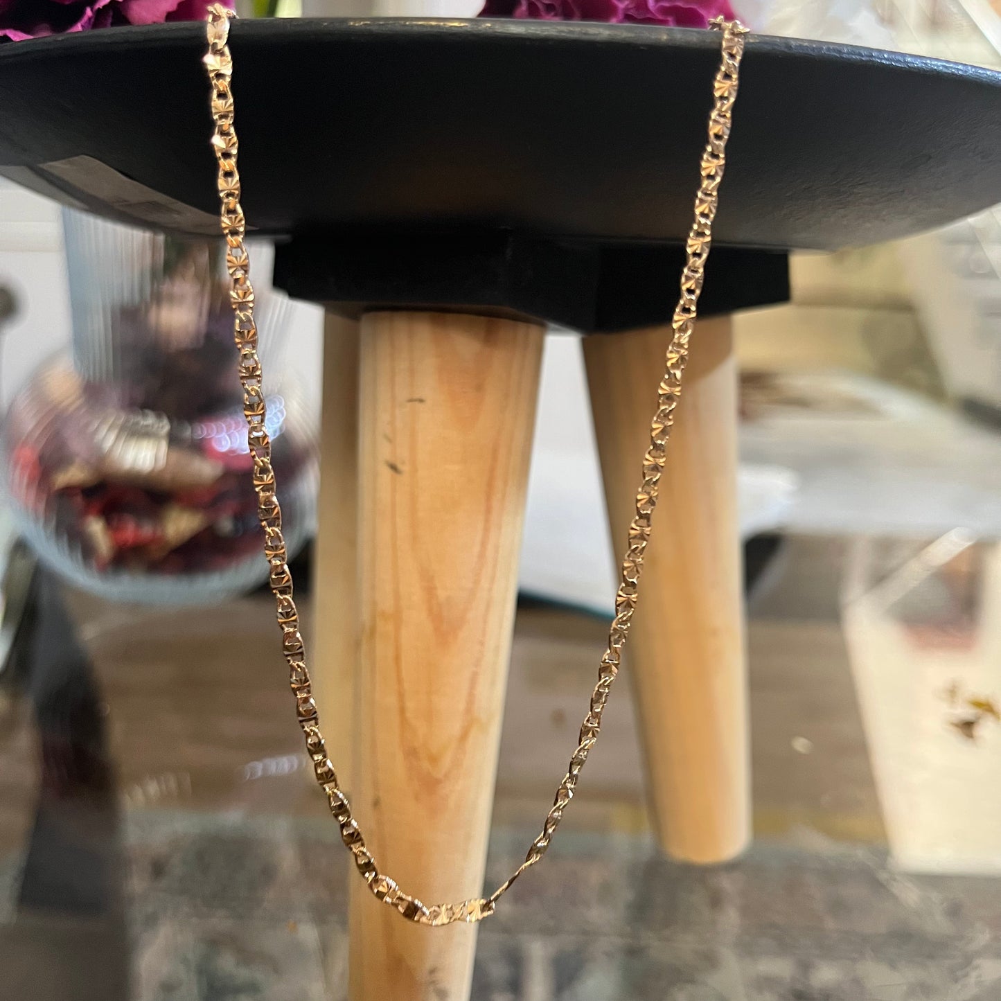 Gold Cuffed Chain design