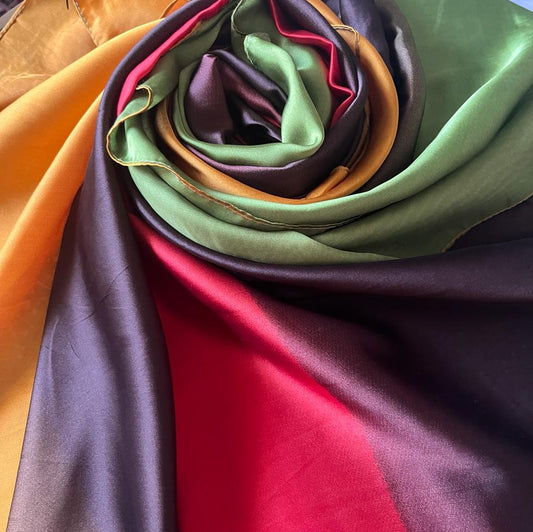Multi Colour Silk Stole