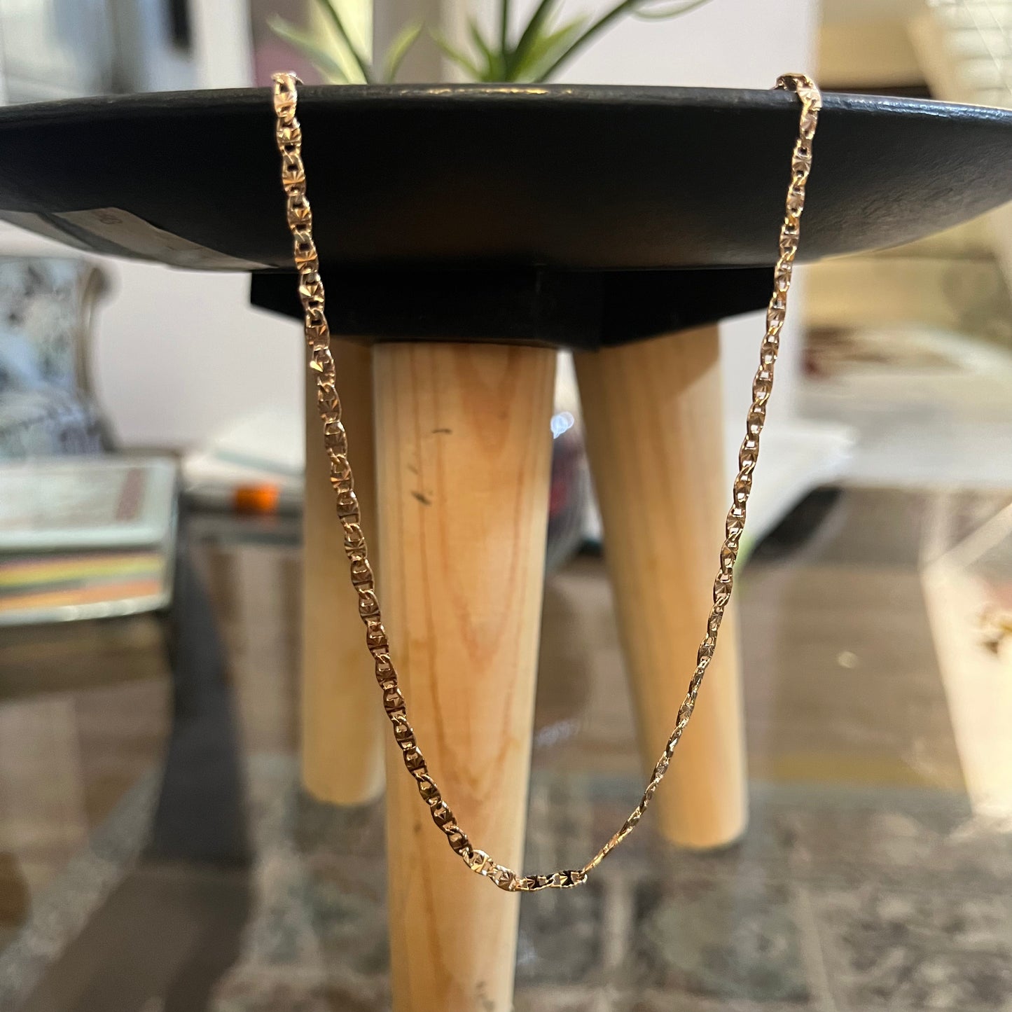 Gold Cuffed Chain design